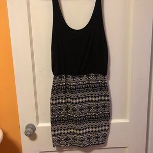 Black and white dress